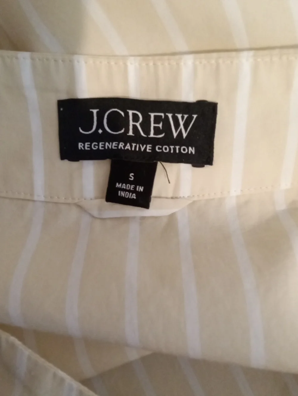 J Crew Ciel Top Striped Cotton Top Butter Yellow Striped Boat Neck Preppy Womens